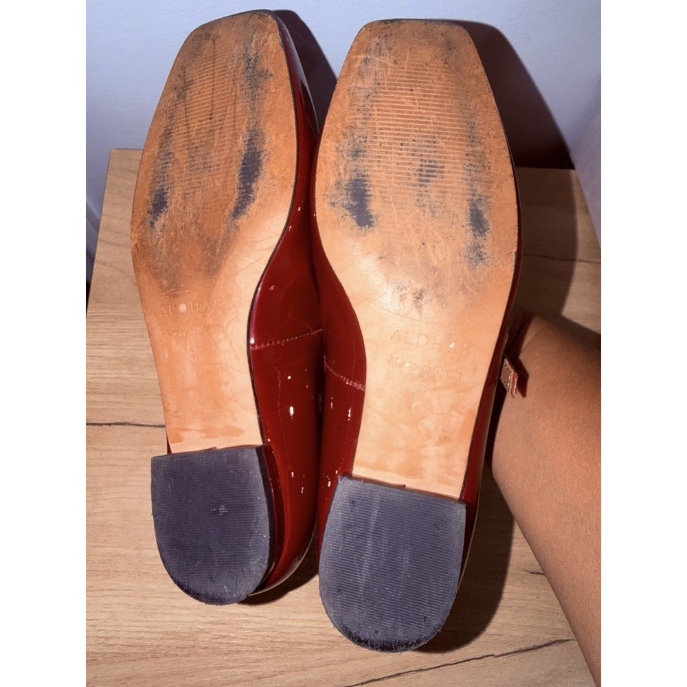 Alohas Women's Ballet Flats Luke Onix Black Leather Size 37 O - Picture 9 of 10